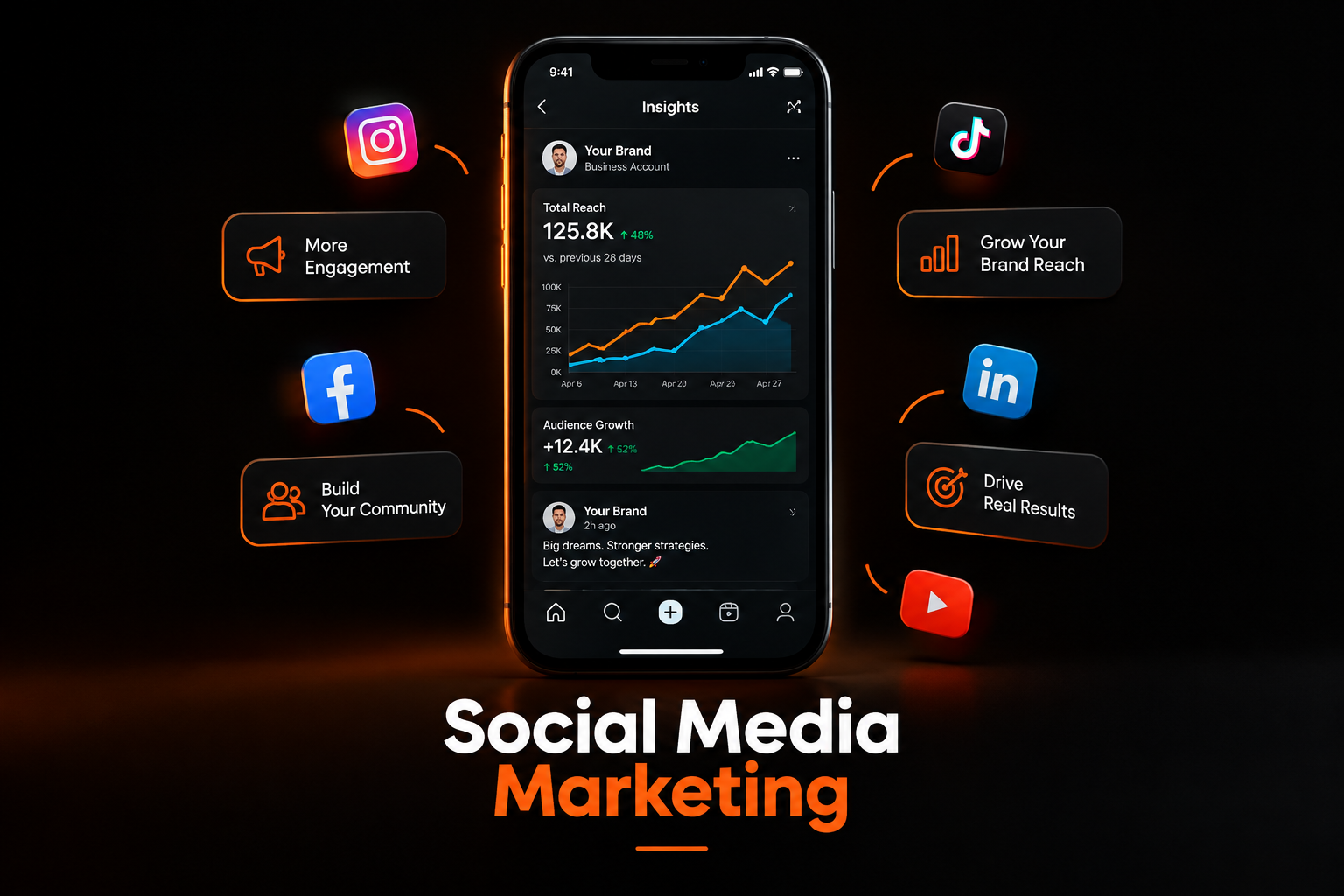 Social Media Marketing illustration